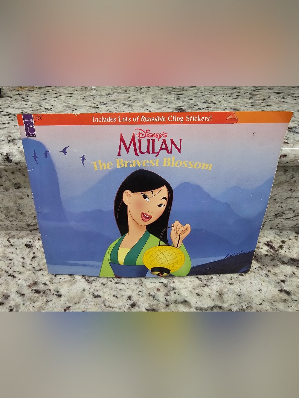 90s Disney Mulan The Bravest Blossom Reusable Sticker Book
